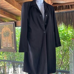 Emma James Elegant Black Trench Coat
